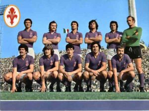 Una formazione titolare della Fiorentina 1975-1976