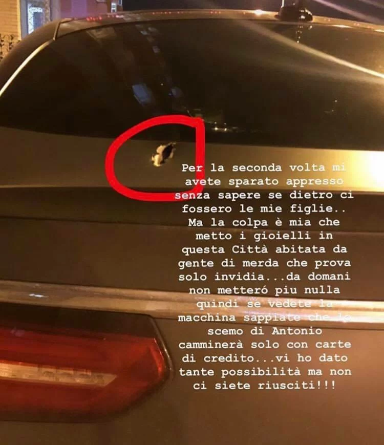 Gli sparano sull’auto, il durissimo sfogo di Antonio Vacca: “In questa città gente di merda, vi ho dato tante possibilità!”