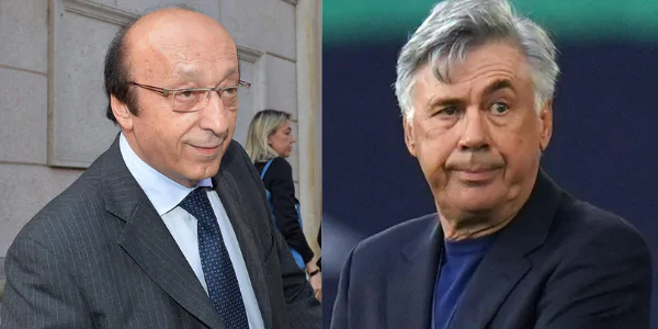 Moggi risponde a Carlo Ancelotti: “Di quel calcio sporco ne facevi parte anche tu!”