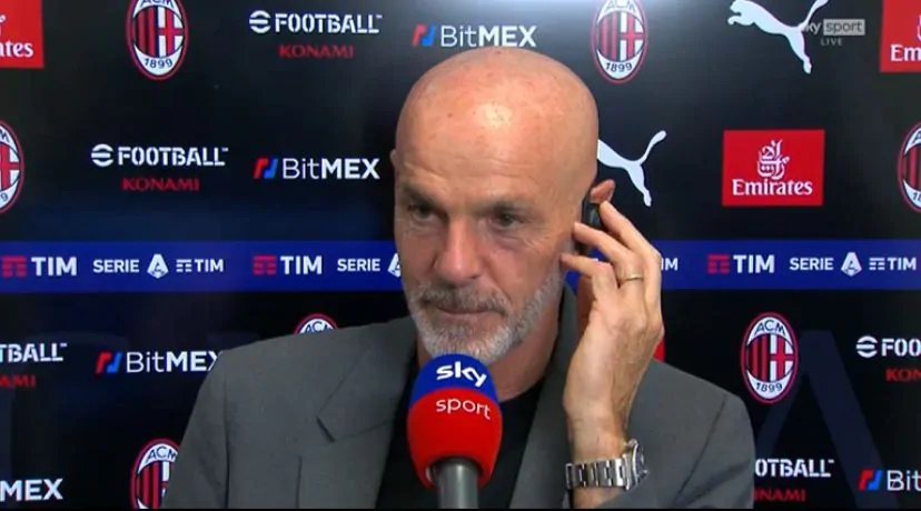 Pioli: “Giroud ha commesso un’ingenuità” poi il commento su De Ketelaere