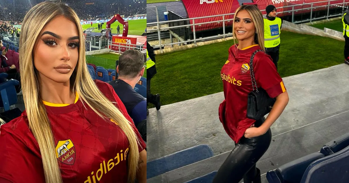 La star di Tik Tok avvistata all’Olimpico: è la nuova fidanzata di un calciatore della Roma (FOTO)