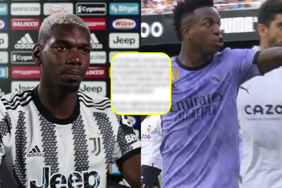 Pogba vicino a Vinicius: “Chi ci protegge?”, il messaggio del francese