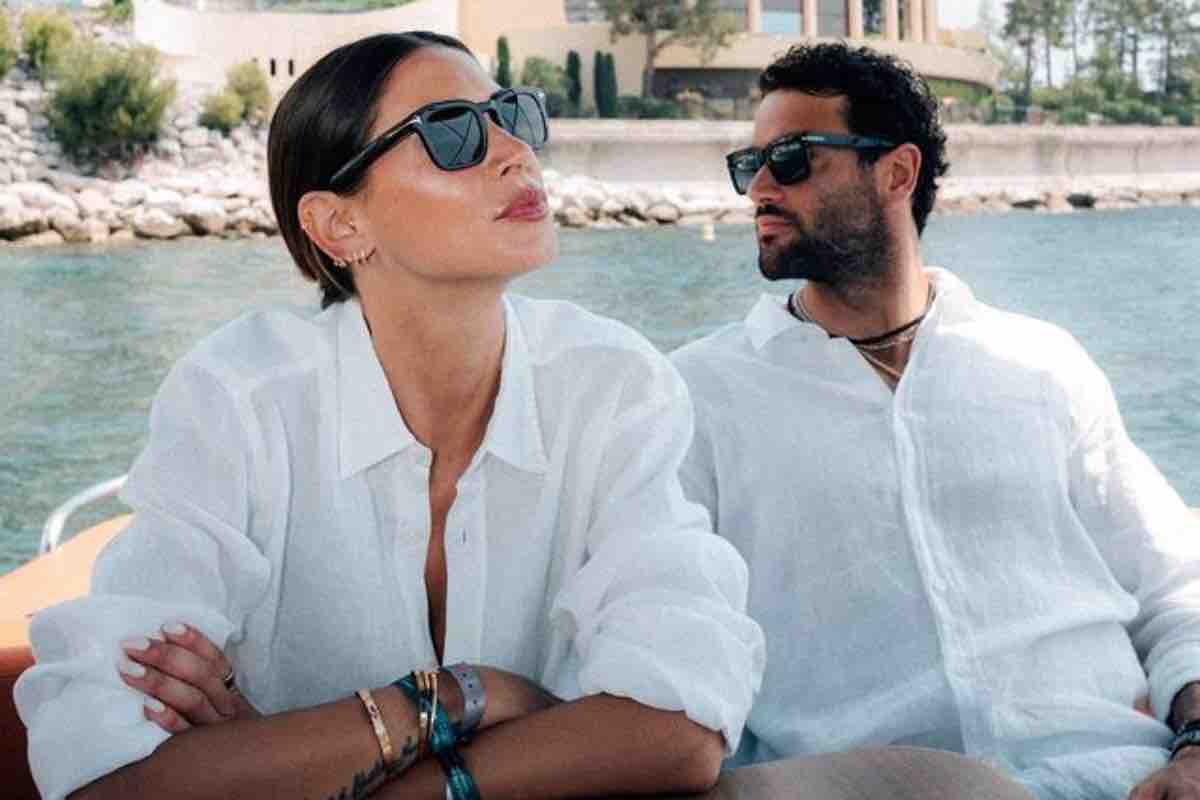 Matteo Berrettini e Melissa Satta in barca