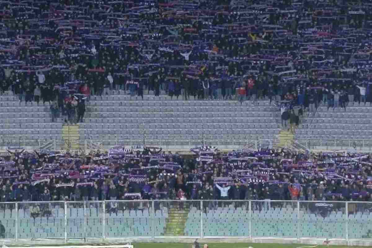 fiorentina juve curva fiesole senza gruppi