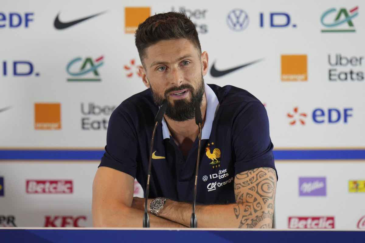 Giroud e l'annuncio sul futuro