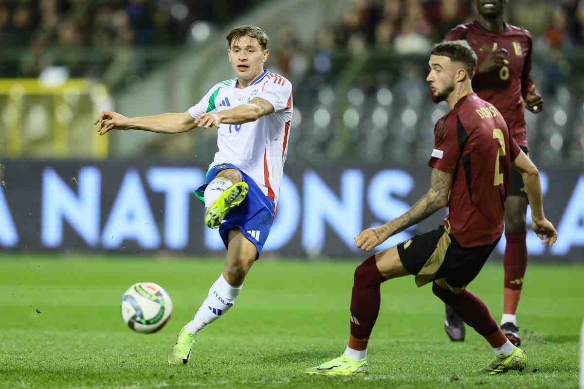 Barella in Belgio-Italia