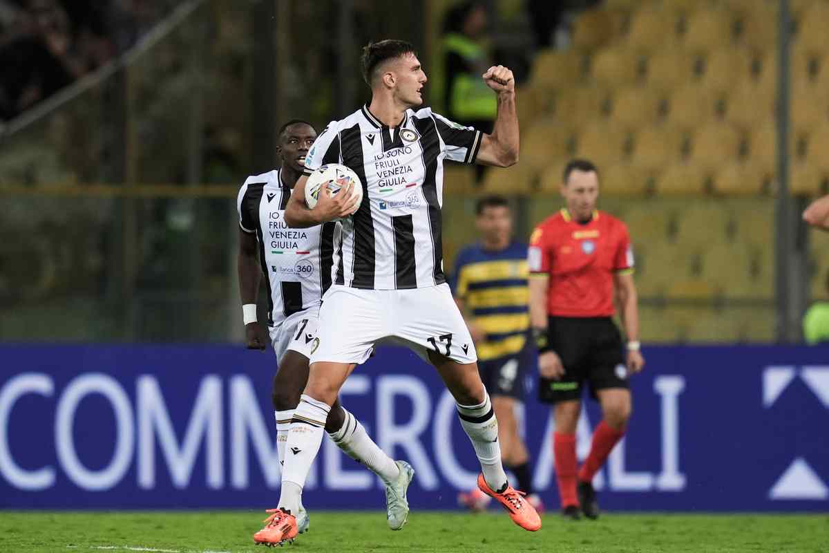 Lorenzo Lucca non gioca più con l'Udinese 