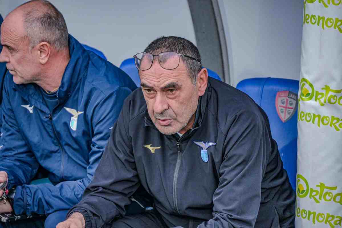 Maurizio Sarri in panchina: può finire al Torino