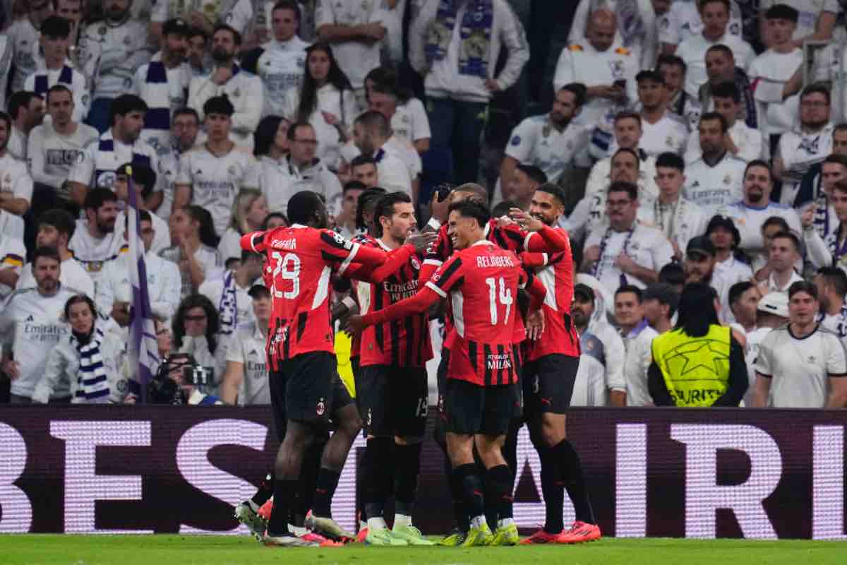 Il Milan in campo