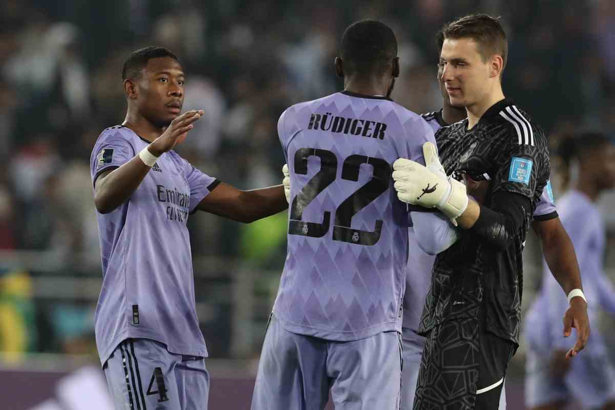 Rudiger Lunin e Alaba in campo