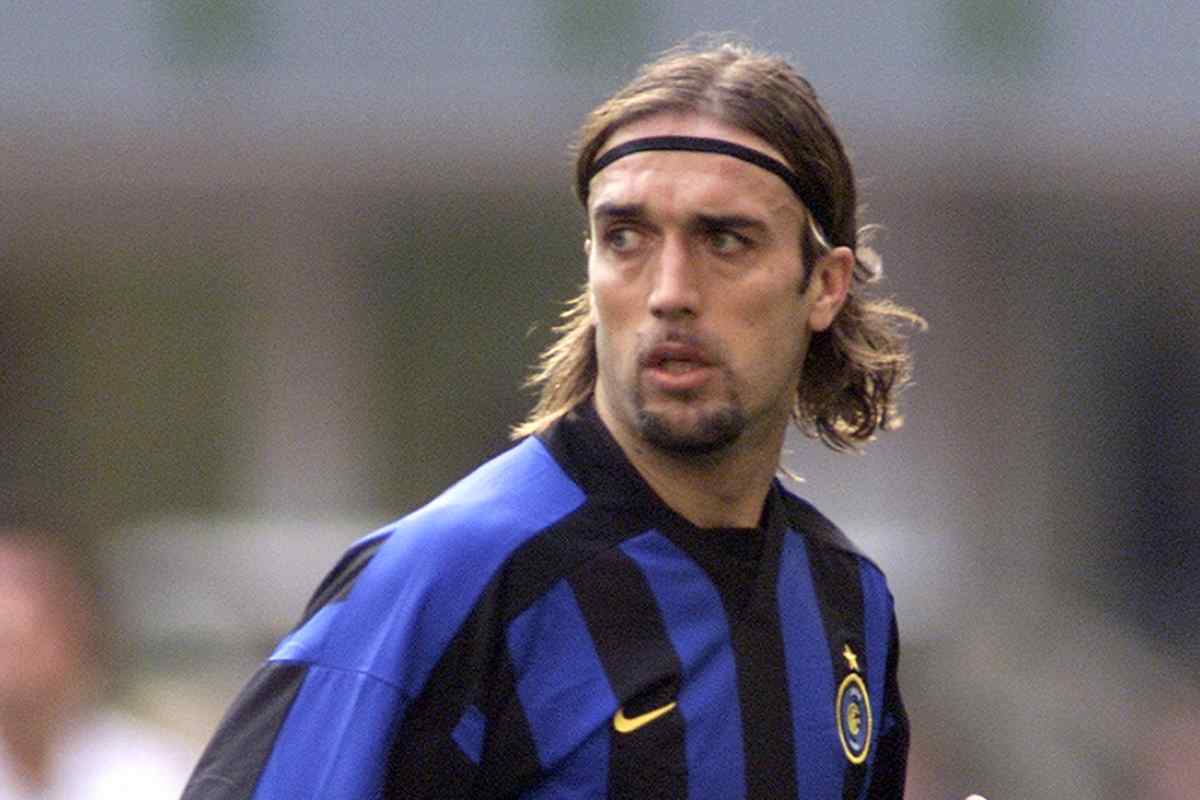 Gabriel Batistuta ai tempi dell'Inter