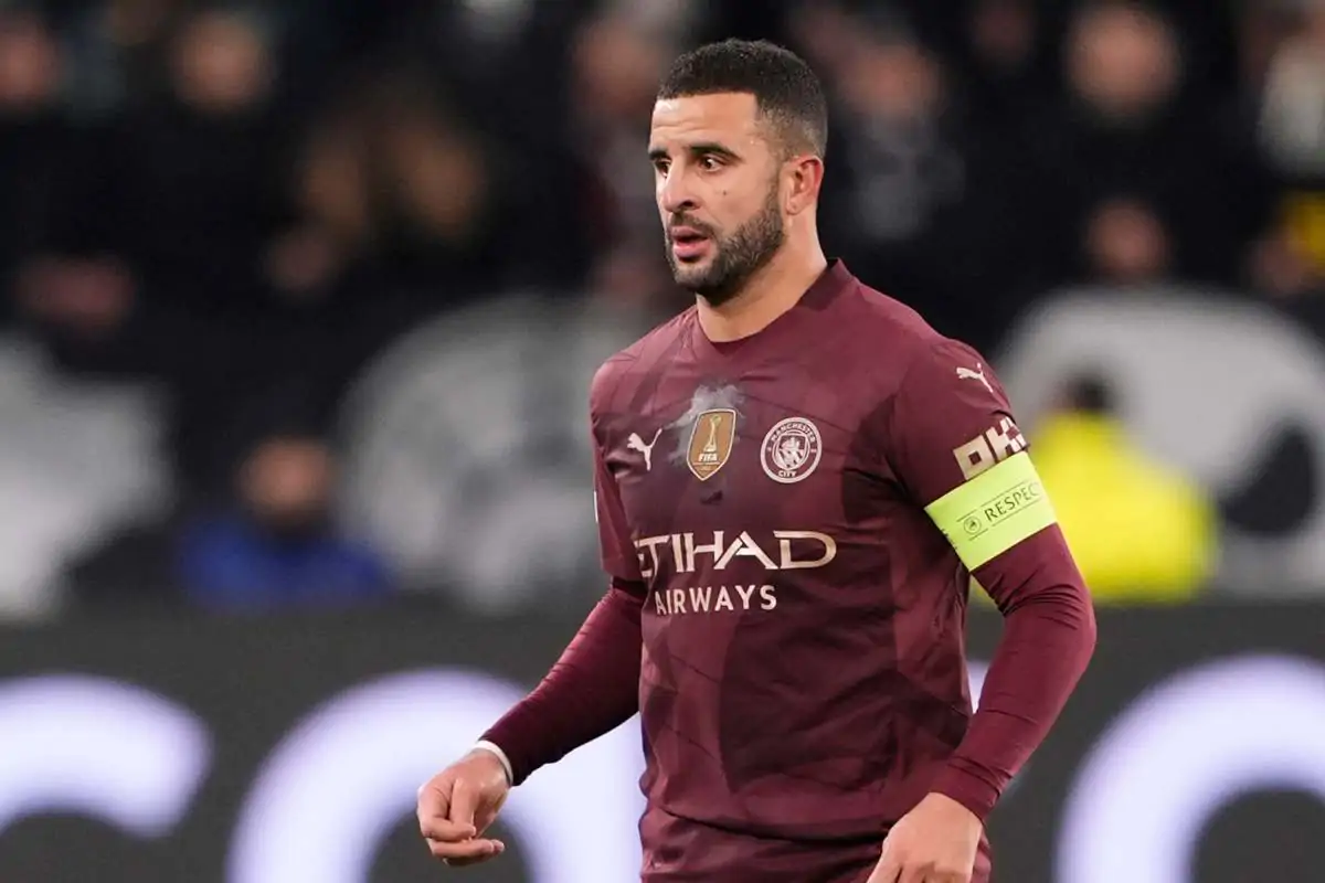 Kyle Walker con il Manchester City