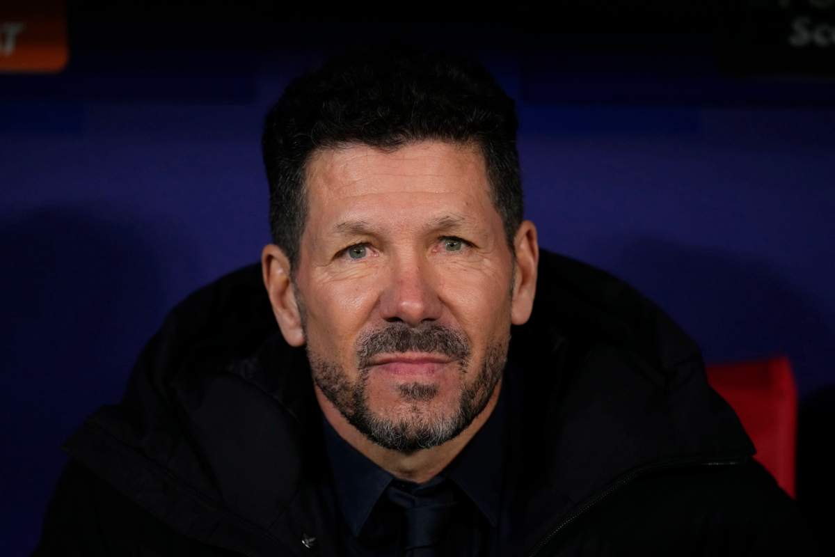 Simeone in primo piano