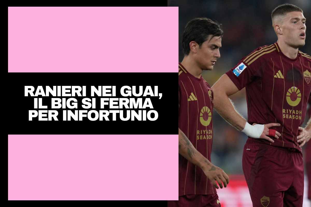 Roma, infortunio per il big: Ranieri nei guai, salterà il Porto